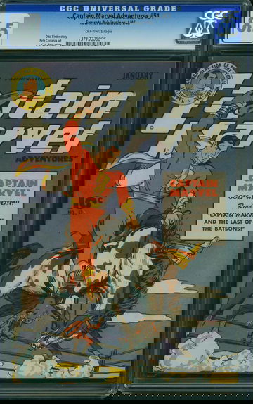 CAPTAIN MARVEL ADVENTURES #51, CGC 8.5 VF+