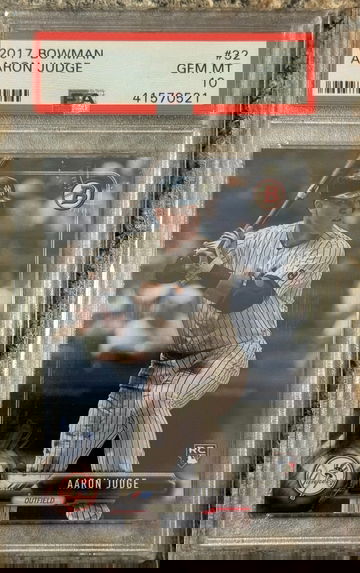 2017 Bowman Aaron Judge ROOKIE CARD RC #32 PSA 10 GEM MINT AL MVP?