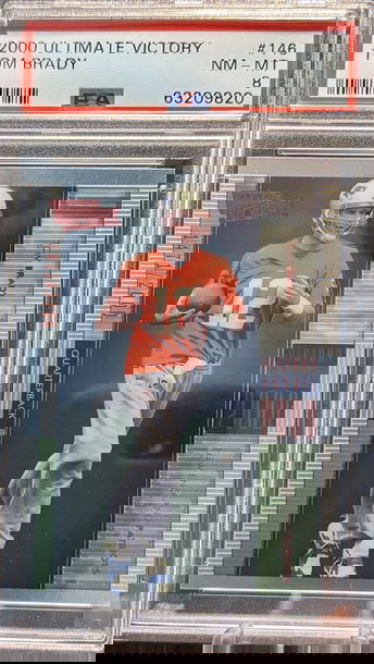 2000 Ultimate Victory Tom Brady #146 /2000 Rookie Card PSA 8