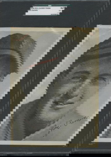 1936 R311 Glossy Finish Joe Cronin Boston Red Sox SGC 40 VG 3