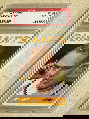 1964 Topps #328 Bob Shaw PSA 8 NM-MT GIANTS