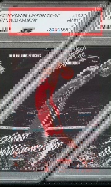 2019-20 Chronicles Luminance Zion Williamson Rookie RC #143 PSA 9