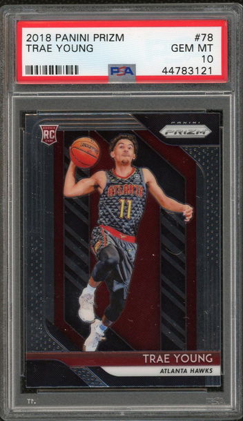 Trae Young 2018 Panini Prizm Rookie PSA 10