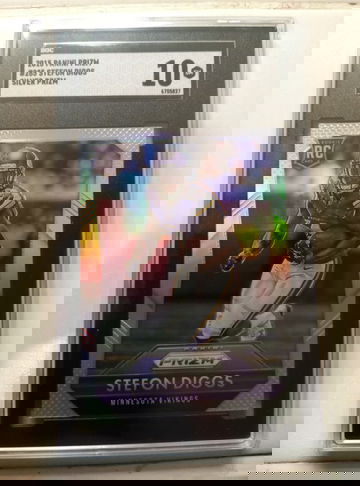 2015 Prizm Silver Stefon Diggs RC SGC 10 Bills WR