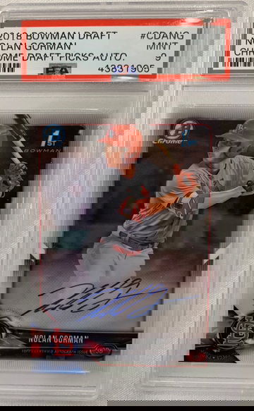 2018 Bowman Draft Nolan Gorman Chrome Auto PSA 9