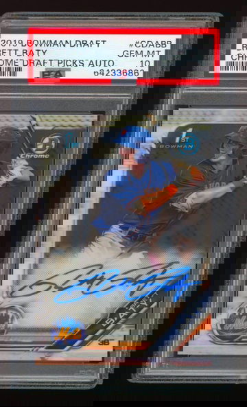 2019 Bowman Chrome BRETT BATY Auto RC PSA 10 Rookie Autograph Mets