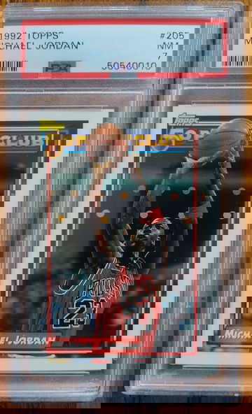 1992 Topps Michael Jordan #205 PSA 7