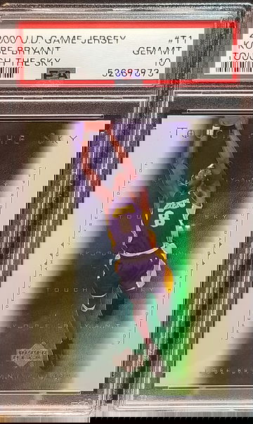 2000 U.D. Game Jersey #T1 Kobe Bryant Touch the Sky PSA 10 Low Pop 