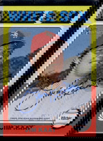 2021 Topps Heritage Jim Kaat ROA-JK Auto