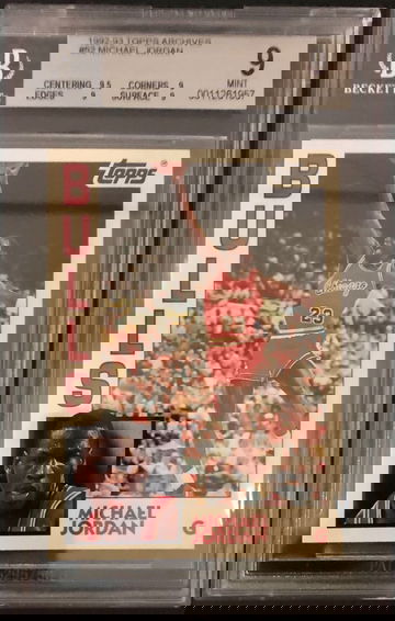 1992 Topps Archives Michael Jordan #52 BGS 9 Mint