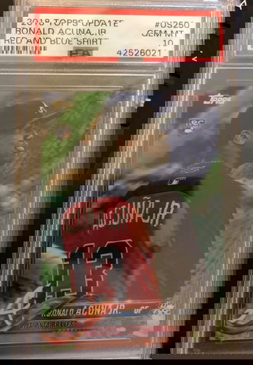 Ronald Acuna 2018 Topps Update Variation PSA 10