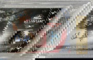 2018 Topps Update All Star Logo Patch Autograph Red Aaron Judge #/5 BGS 9.5/10