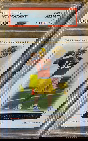 2005 Topps Aaron Rodgers Rookie Card PSA 10