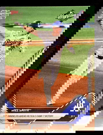 Will Smith  2025 World Series  Home Run 11th inn  Topps NOW  Card 924  Dodgers 