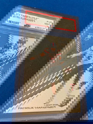 PATRICK MAHOMES PANINI ELITE PSA9 MINT RC #145