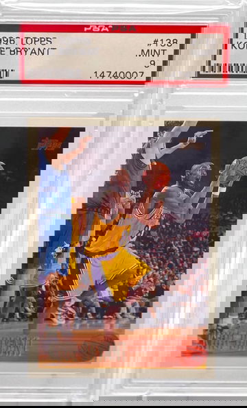 1996 Topps Kobe Bryant PSA 9