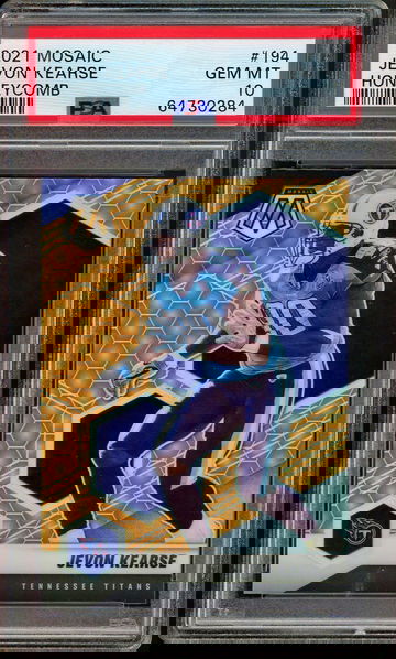 2021 MOSAIC JEVON KEARSE HONEYCOMB #194 PSA 10