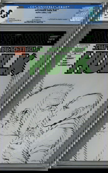 Incredible Hulk 98 Sketch CGC 9.8 Planet Hulk Origin Caiera