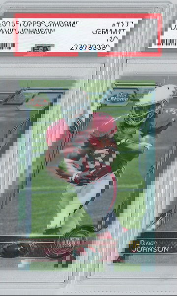 2015 Topps Chrome David Johnson PSA 10 Texans