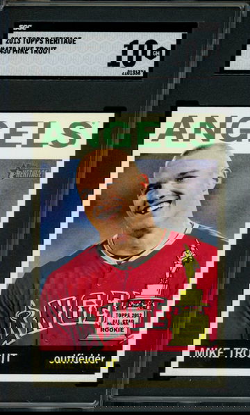 2013 Topps Heritage Mike Trout #430 SGC Gem Mint 10