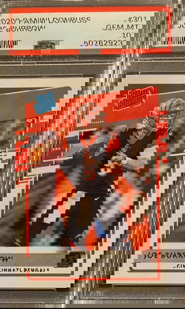 2020 Donruss Joe Burrow RC PSA 10 Rated Rookie