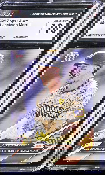 2024 TOPPS JACKSON MERRILL #591 Rookie RC limited print CGC 10