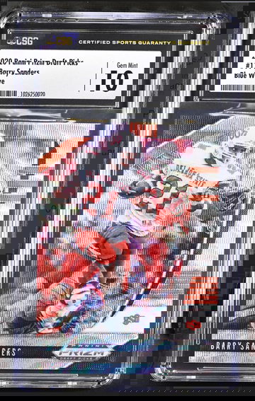 2020 Panini Draft Picks BARRY SANDERS CSG 10 POP 1