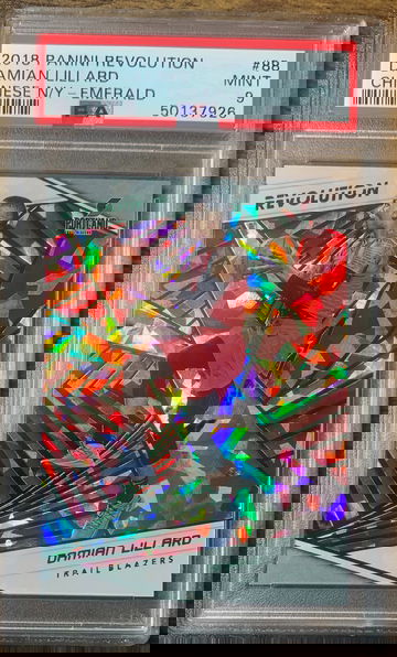 2018 Panini Revolution Damian Lillard Chinese New Year Emerald /88