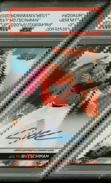 2020 Bowman's Best Best of 2020 Autographs Adley Rutschman #B20ADR PSA 10