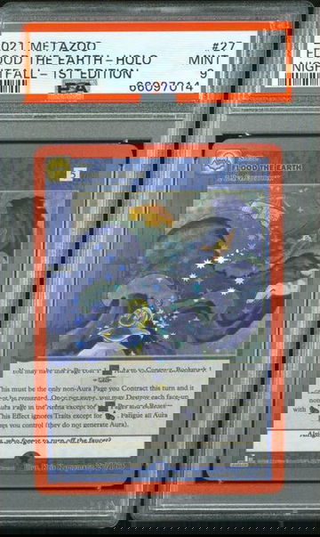 2021 METAZOO FLOOD THE EARTH NIGHTFALL HOLO 1ST EDITION #27 PSA 9 MINT