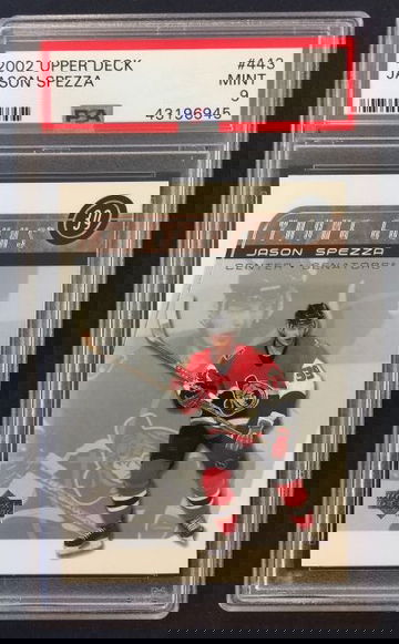 2002-03 Upper Deck Jason Spezza Young Guns Rookie Card #443 PSA 9 MINT