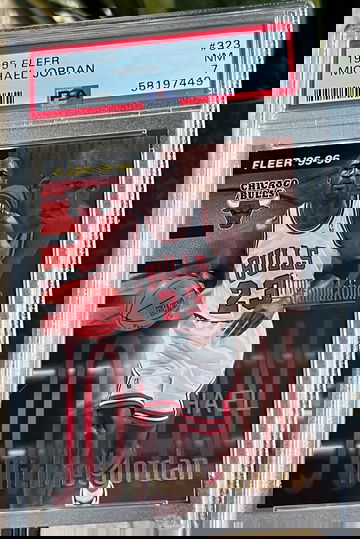 1995 Fleer Michael Jordan Firm Foundation #323 PSA 7 Near mint HOF Chicago Bulls