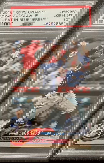 2018 Topps update Ronald Acuna Jr. Base Psa 10