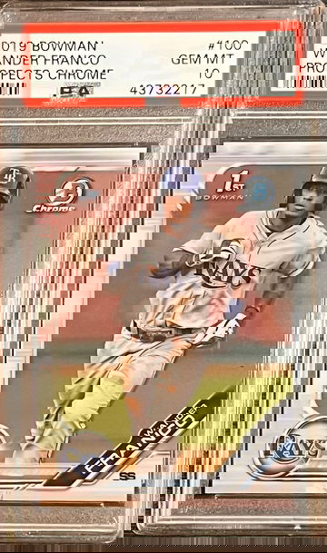 2019 Bowman Prospects Chrome Wander Franco RC #100 PSA 10