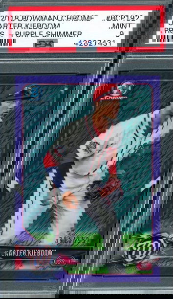 Carter Kieboom 2018 Bowman Chrome Purple