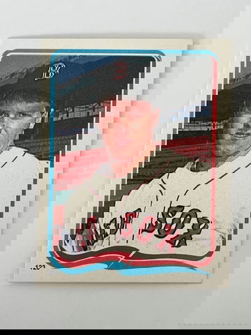 1985 Roger Clemons RC Fleer Stickers #123 (NM).