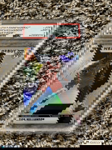 Zion Silver Prizm NBA Debut (Mosaic) Psa 9