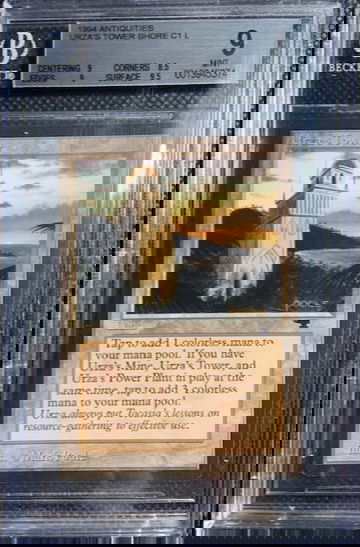 1994 MTG Magic Antiquities Urza's Tower Shore C1 L BGS 9++ MINT QUAD Vintage