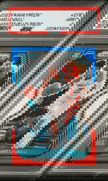 2020 Panini Prizm Red White and Blue Prizm Lamelo Ball #278 PSA 9