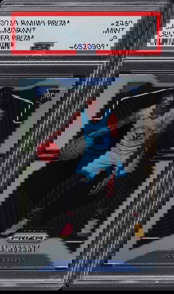 2019 Panini Prizm Silver Ja Morant ROOKIE RC #249 PSA 9 