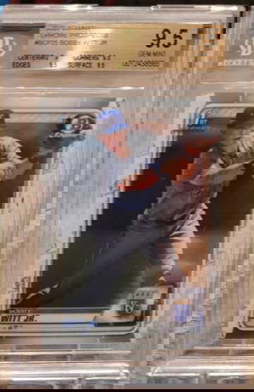 2020 Bowman Chrome Bobby Witt JR. 1st Bowman BGS 9.5