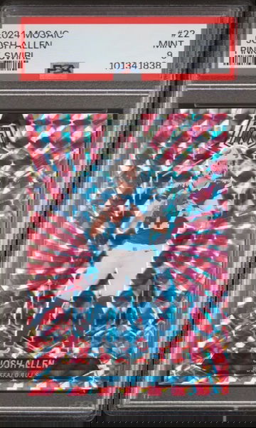 2024 Mosaic Josh Allen Pink Swirl #6/13 - PSA 9