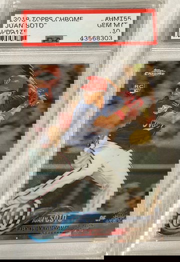 2018 Topps Chrome Update Juan Soto PSA 10
