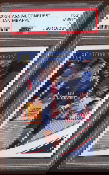 2018 Donruss #53 Kylian Mbappe PSA 9