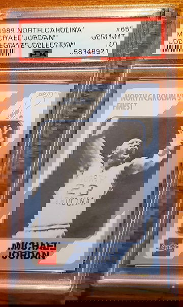 1989 north carolina Michael Jordan #65  psa 10 collegiate collection coca cola bulls 
