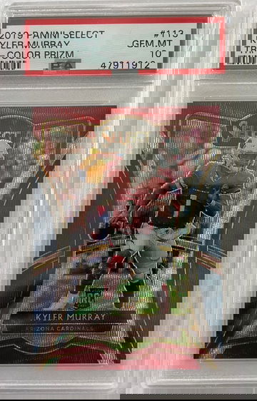 2019 Kyler Murray Panini Select Premier Level Tri Color Prizm PSA 10