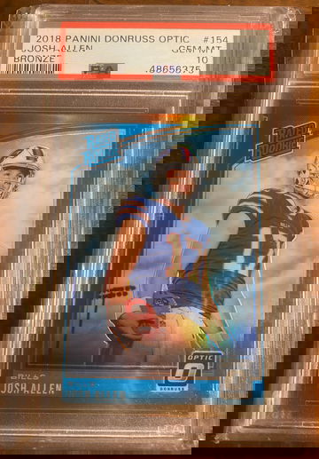 Josh Allen 2018 Optic Bronze Rookie PSA 10 POP 41