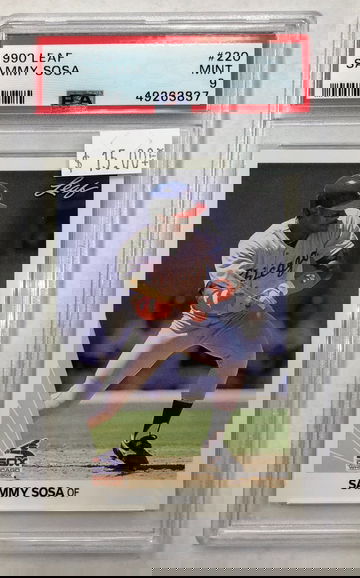 1990 Leaf Sammy Sosa PSA 9