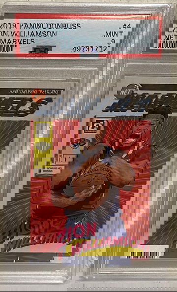 2019 Donruss Net Marvels #4 Zion Williamson PSA 9 Mint