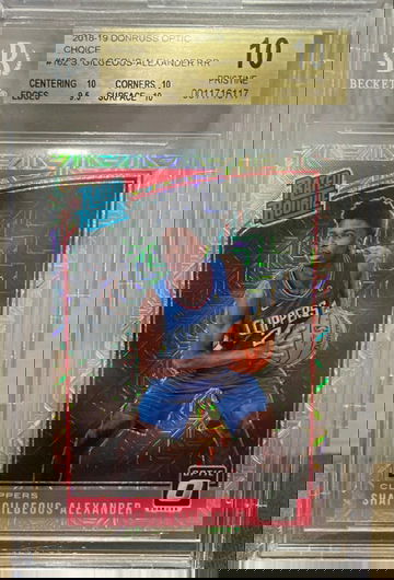 Shai Gilgeous-Alexander 2018-19 Donruss Optic Choice RC - BGS 10 (Pop 3!)